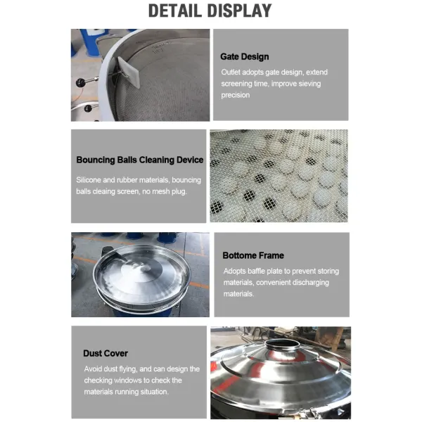 Flour Vibrating Screening Equipment/Green Circular Vibrating Sieve Machine