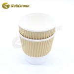 Varnishing Hot Coffee Cups Disposable Paper Custom Disposable Coffee Cups