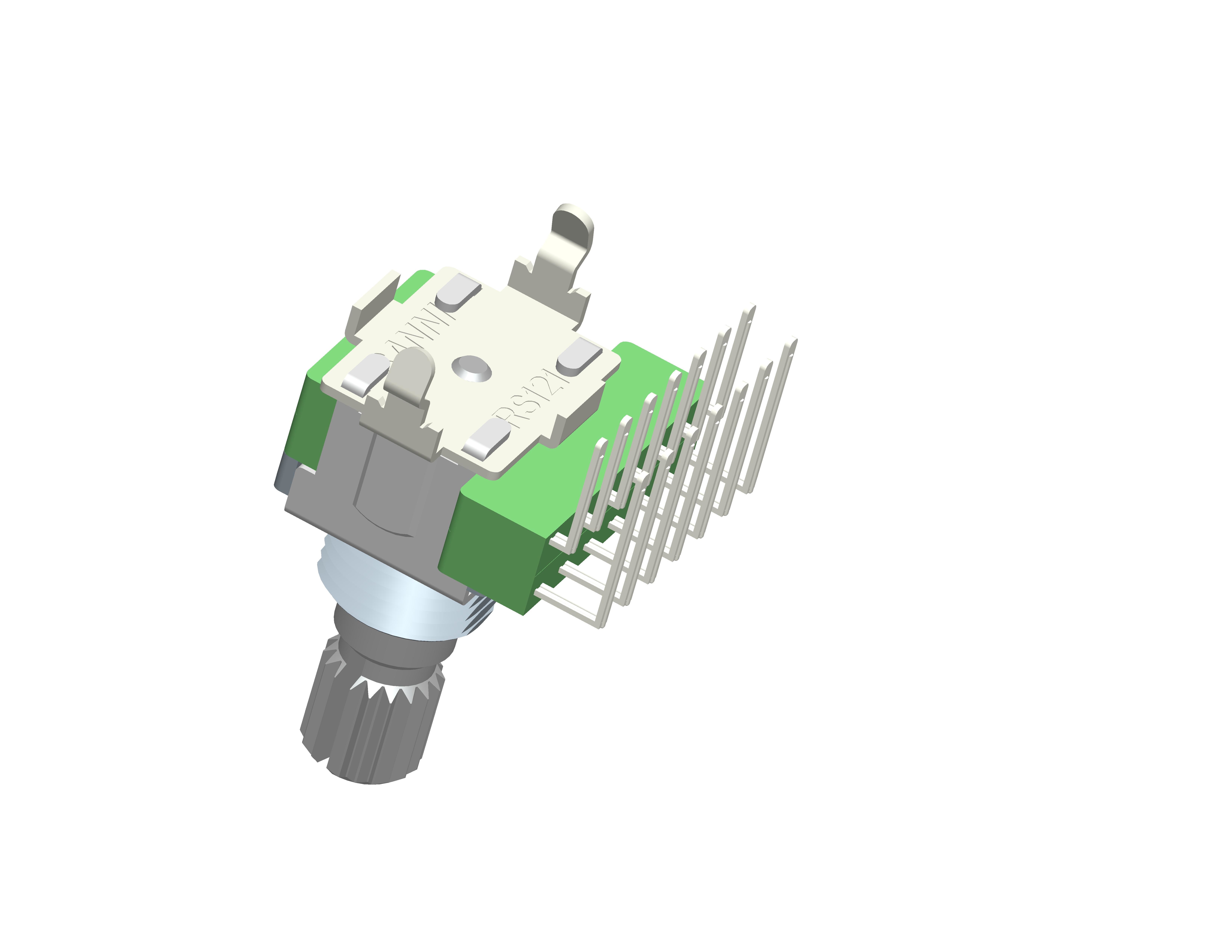 RS121AB7 12mm Electronic Rotary Switch Sealed Band For Channel Selection