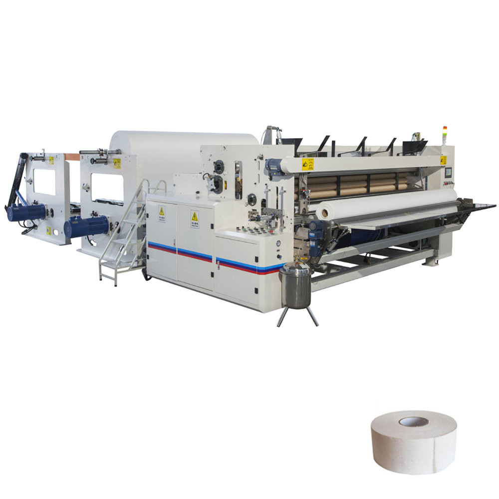 Bobbin PLC Small Paper Roll Cutting Machine , Inverter Paper Lamination Machine With Cutter