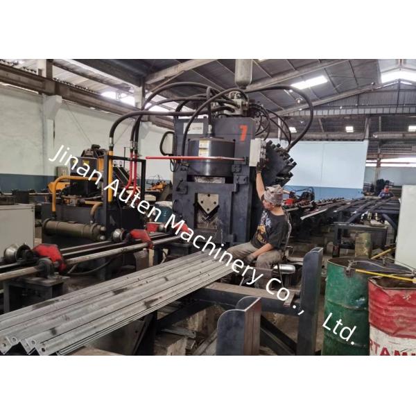 2 Punches Per Side CNC Angle Punching Marking Shearing Line Machine 630KN Punching Force