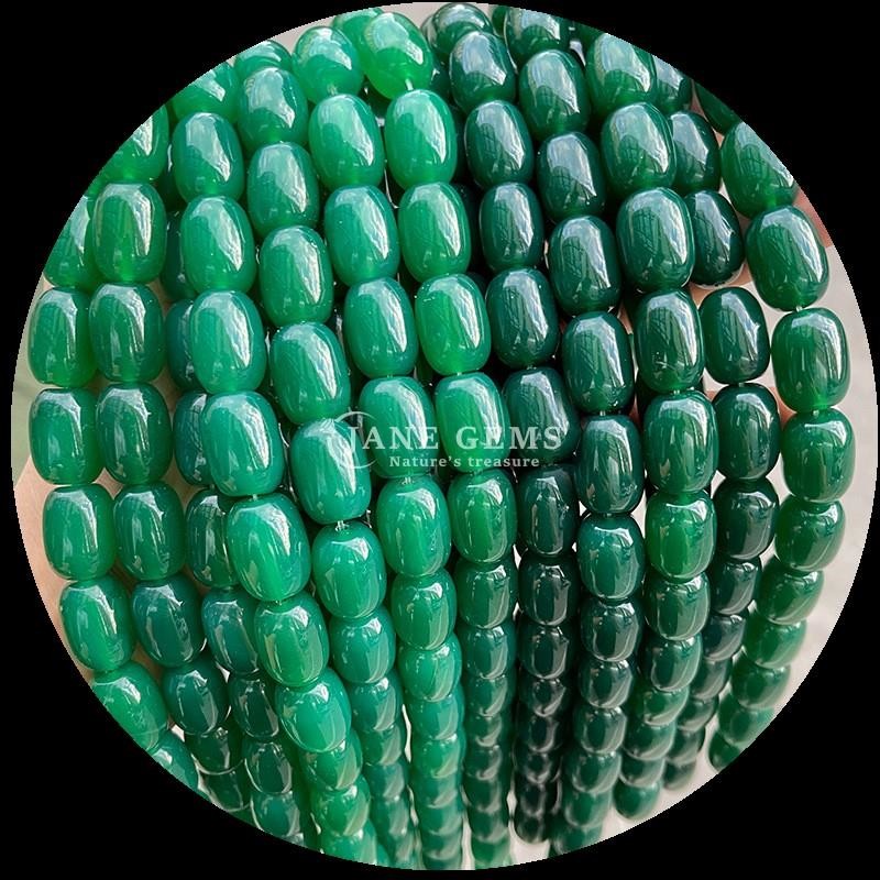 Gems Bead Dalmatian Jasper Natural Crystal Gemstone Barrel Shape Loose Bead Strands for Jewelry Making