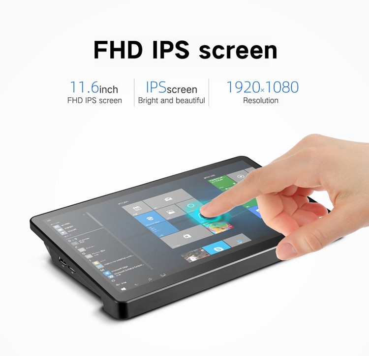 11.6 Inch Windows All In One Industrial PC Touch Screen With 12V 2.4A Adaptor