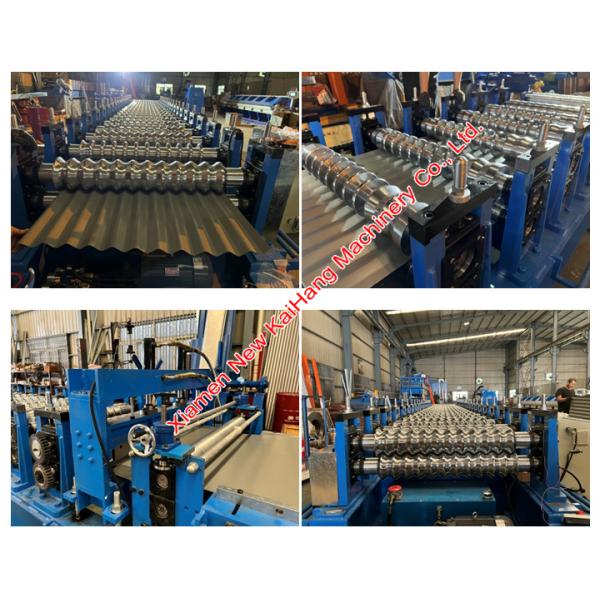 High Stress Metal Corrugated Roll Forming Machine , Corrugated Roofing Sheet Making Machine
