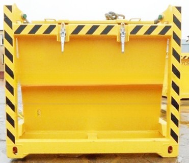 1115KGS Tare Mass Offshore Cutting Mud Skip BV Certified Closed Container for Drilling -20 C Design DNV 2.7-1 Standard