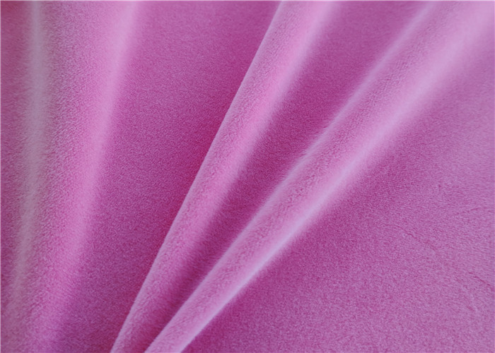 1.5mm Super Soft Polyester Spandex Fabric 1.5mm Hair Short Plush Fabric For Garment