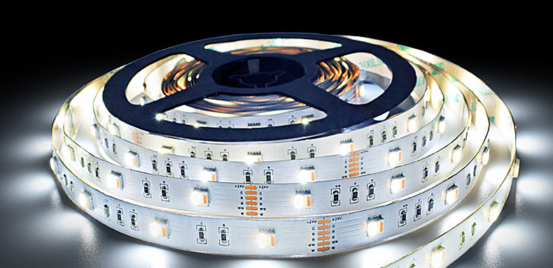 Low Voltage 5050 LED Flexible Strip Light RGB WW Linear Engineering Light Strip