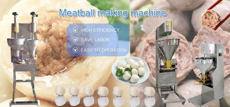 High Speed Automatic Machine to Form Making Meatballs Seafood Meatballs