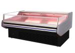 Glass Curved Refrigerated Fresh Meat Showcase Frost Free Multifunctional