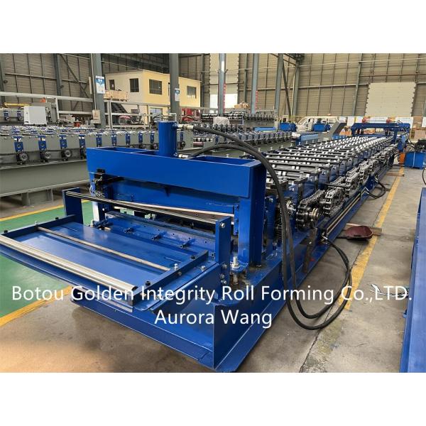 PPGI/PPGL Deck Floor Roll Forming Machine 750mm Effective Width