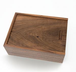 Quality Modern Small Wooden Gift Box With Push Pull Cover Carving Lid Personalized for sale