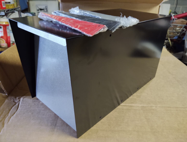 Black or White Surealong Garden Mailbox with Large Opening and Post Included