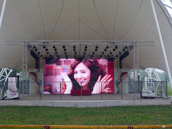 HD Full Color 500x500mm Stage Rental Led Display 3840Hz Removable Power Box