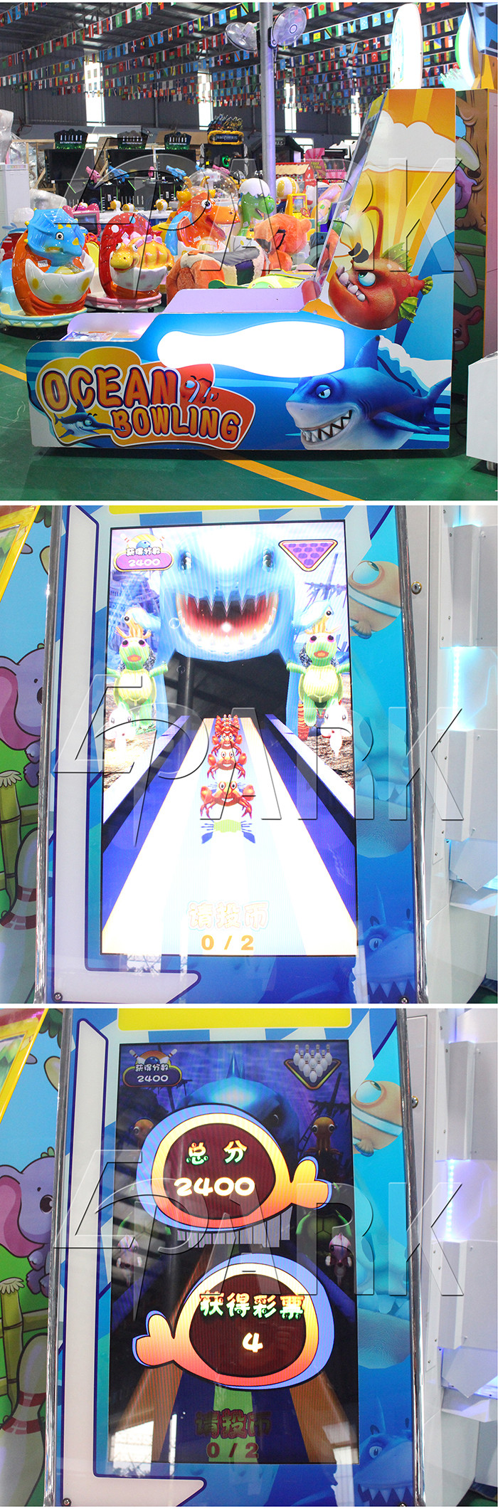 42 Inch Screen rolling ball Bowling Arcade Machine / Single Player kids Ball Throwing Machine