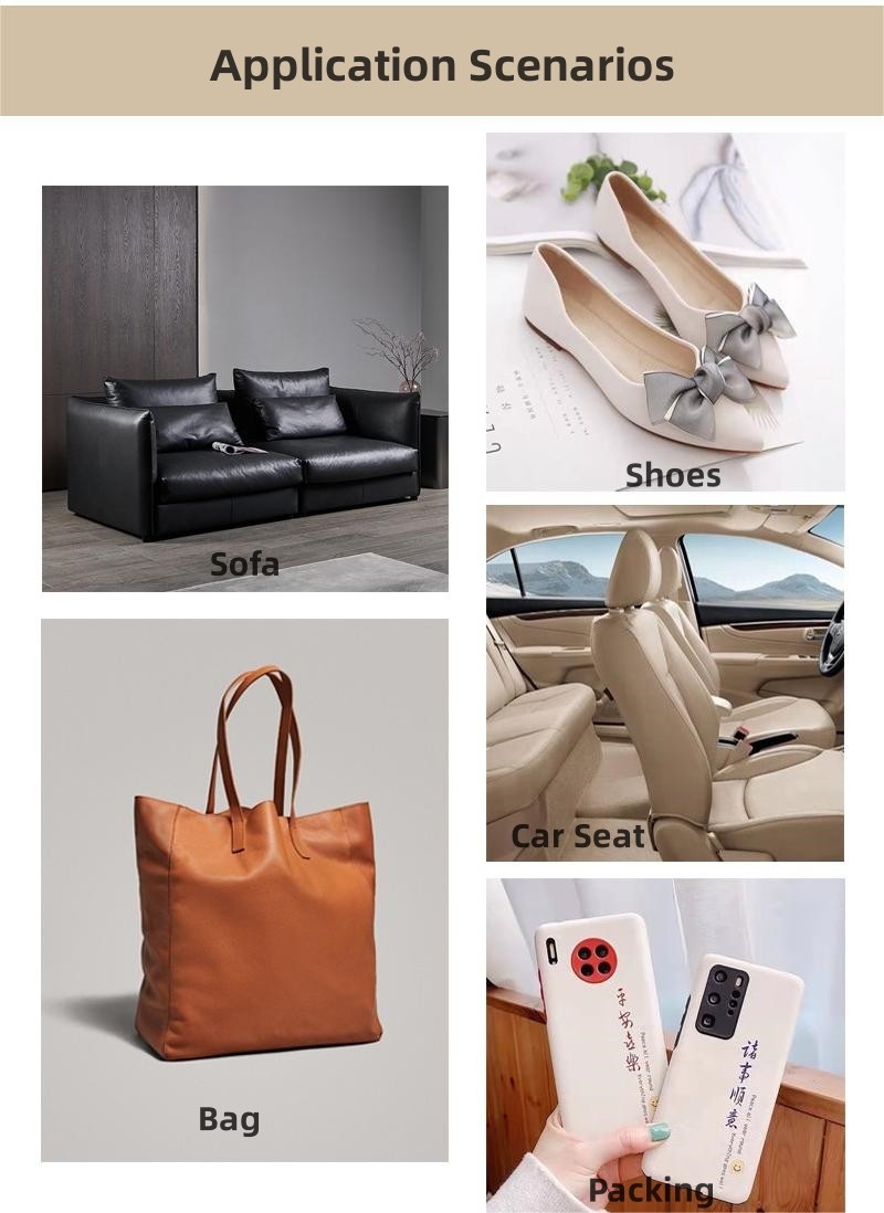 Imitation Microfiber PU Leather Wear Resistant Shoes Faux Leather 1.4mm Thick