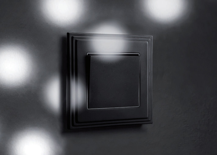 Modern Brass Switches And Sockets 86mm 90mm Easy Installation