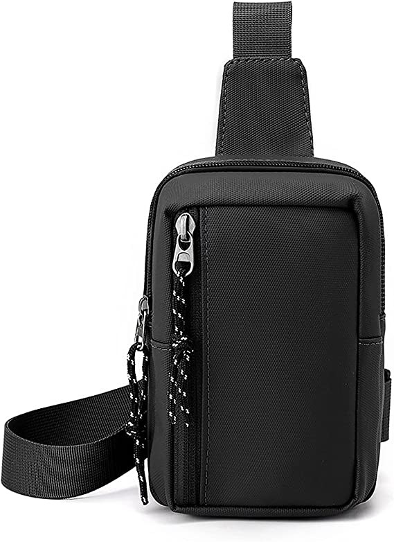 Men Women Small Waterproof Crossbody Bag Casual Phone Chest Bag for Travelling Hiking