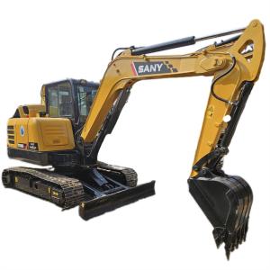 Quality 6 Tons Hydraulic Used Mini Excavator Machine Sany SY60C PRO 2021 Years for sale