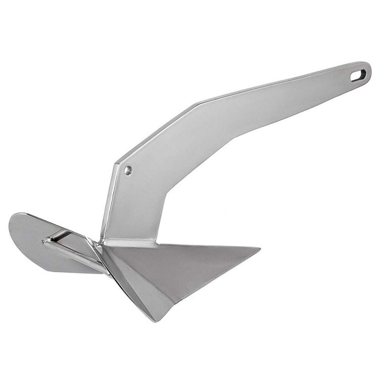 304 Stainless Steel Polished Delta Fishing Boat Anchors 15kg
