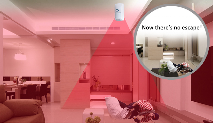 household anti-pet interference infrared detector with easy installation and low power