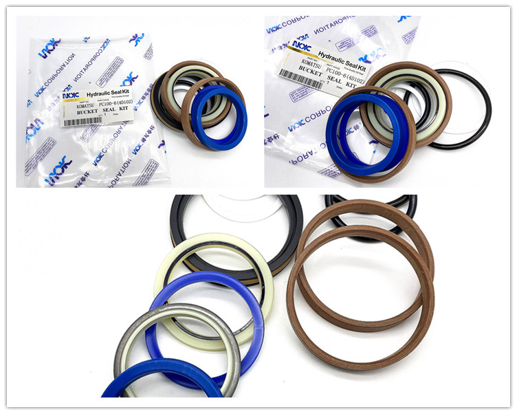 4D102 Bucket Cylinder Seal Kit , PC100-6 Komatsu Cylinder Seal Kits