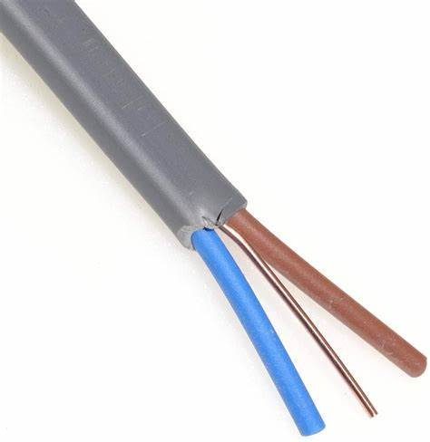 300/500V PVC Insulated Flat Twin and Earth Electric Cable for Light Industrial Wiring