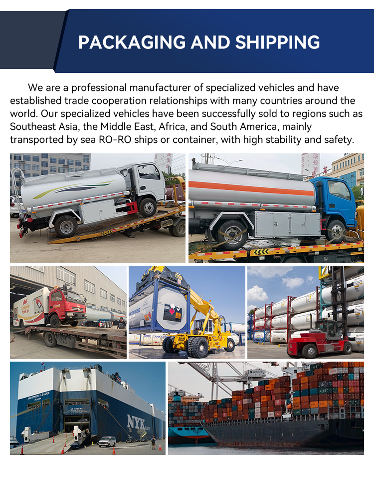 Design Mini Dongfeng 5 Ton Fuel Tank Truck For Edible Vegetable Oil Diesel Carbon Steel Tank