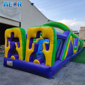 Customized PVC inflatable equipment jump bounce castle bouncy obstacle giant