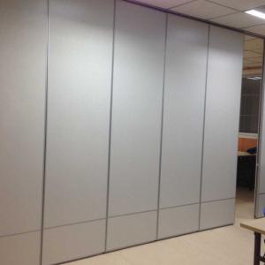 Quality Wood Folding Decoration Movable Partition Walls On Wheel For Art Gallery / Office Room for sale