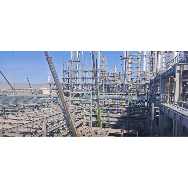 Petrochemical Multi Storey Steel Frame Construction Galvanized Seismic Resistant