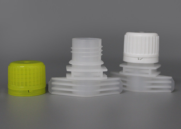 Colorful Plastic Spout Screw Cap For Stand Up Pouches Automatic Filled