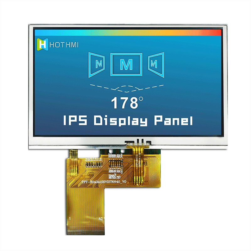 3.3V Resistive LCD 4.3 Inch , 800x480 LCD TFT 4.3 Inch TFT-H043A10SVIST5R40