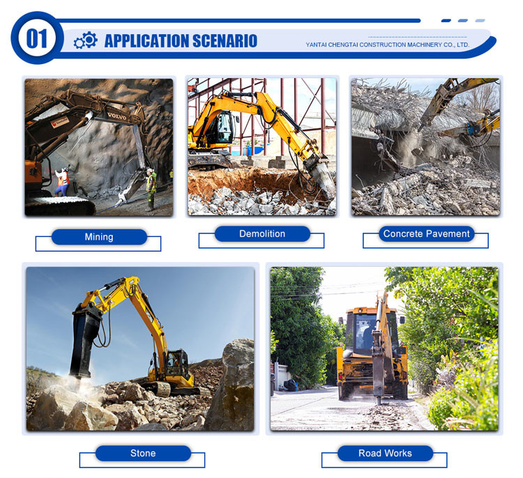 Rock Breaker Attachment For Excavator 616V