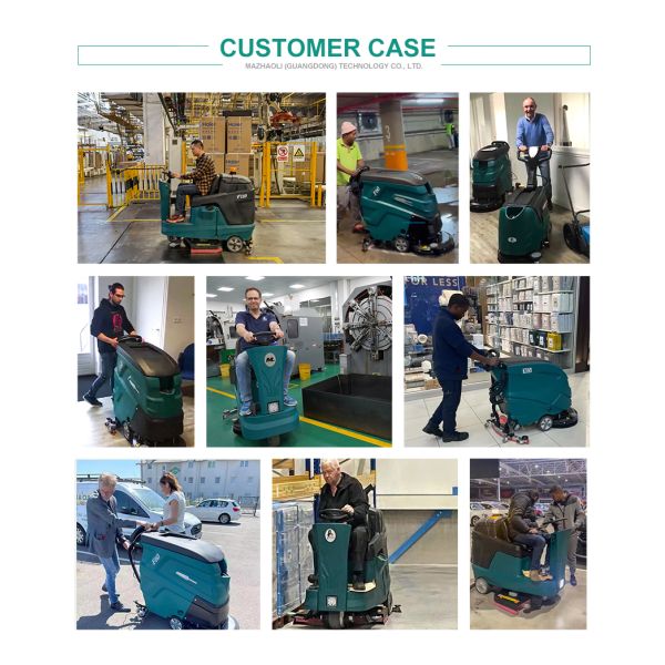 Reliable Walk Behind Floor Scrubber 27kg Downforce 155rpm Brush for Consistent Deep Cleaning Results