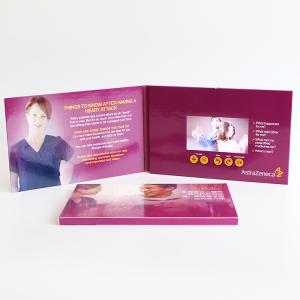 Quality 600mA 4.3 Inch Soft Card LCD Video Brochure A5 Video Greeting Card For Advertising for sale