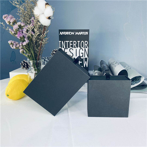 Recyclable Exquisite Black Drawer Type Chocolate Packing Boxes
