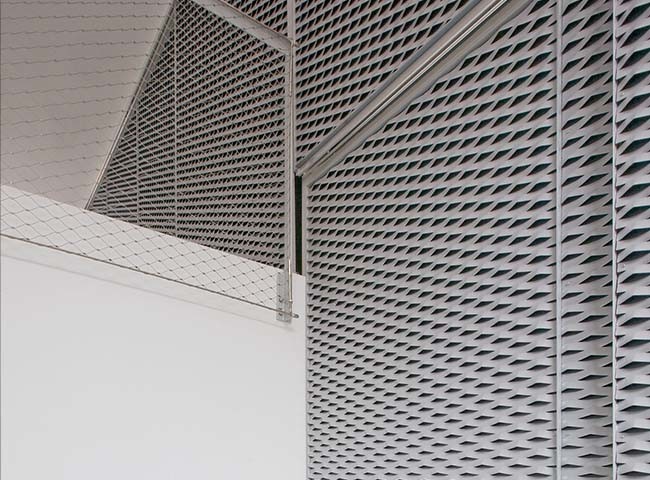 Aluminum Diamond 0.8mm Thickness Expanded Metal Interior Wall Decoration Designs