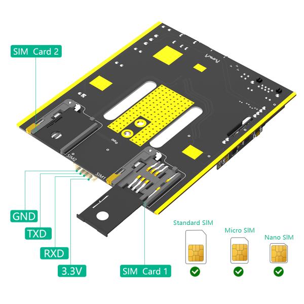 NGFF(M.2) 4G/5G Module To Type C Adapter With POE Module And Dual SIM Card Slot And RJ45 Port, Realtek RTL8125BG Controller
