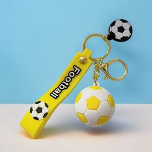 Custom-Made PVC Soft Rubber Keychains Three-Dimensional Baseball Basketball