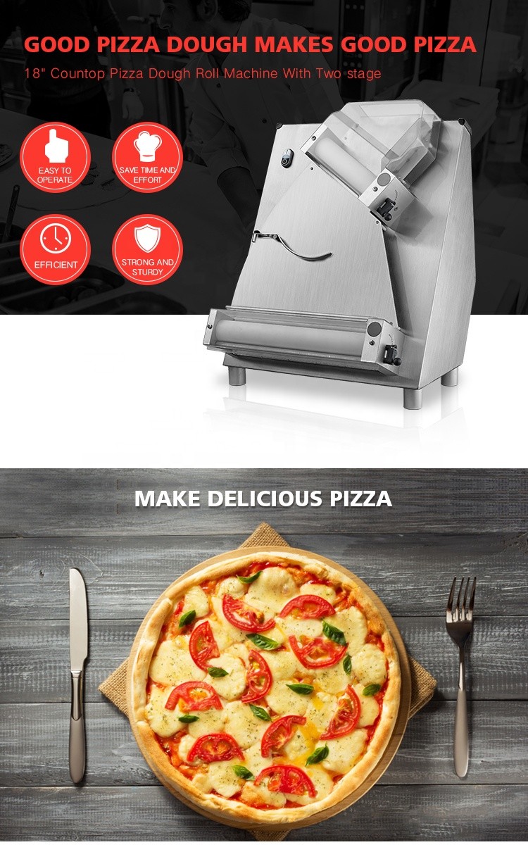 Pizza Dough Press Machine / Pizza Dough Roller Machine 480*560*700mm