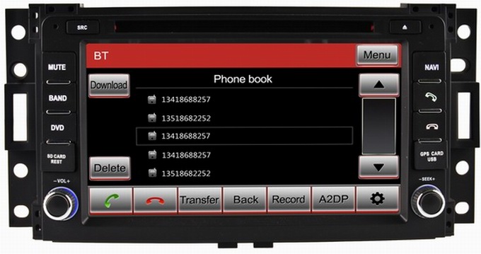 Auto gps systems CD player for Hummer H3 2006-2009 support rear view camera RDS iPod OCB-8724