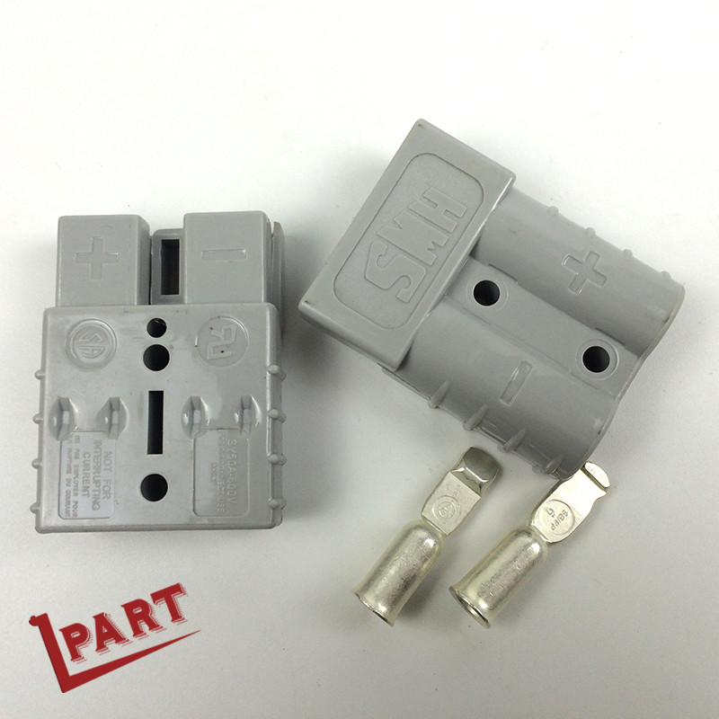 Custom Pallet Truck Forklift Battery Parts 50A 600V Connector