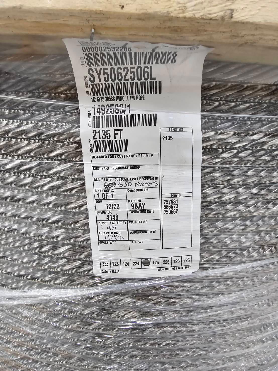 ss305 wire rope