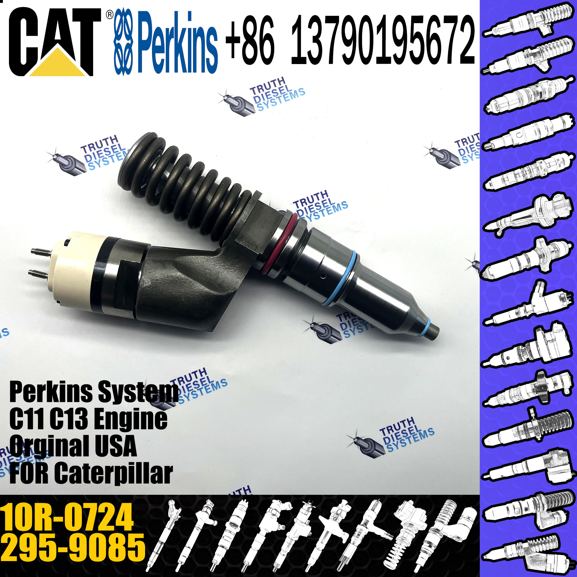 276-8307 253-0616 253-0618 291-5911 10R-0724 10R-9787 295-9085 211-3026 211-3028 374-0705 C15 C18 fuel injector