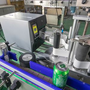 Automatic Round Bottle Labeling Machine with Visual Camera Positioning