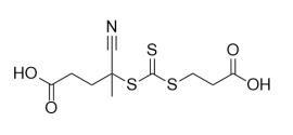 China 4-((((2-Carboxyethyl)thio)carbonothioyl)thio)-4-cyanopentanoic acid CAS No. 2055041-03-5 C10H13NO4S3 Yellow powder on sale