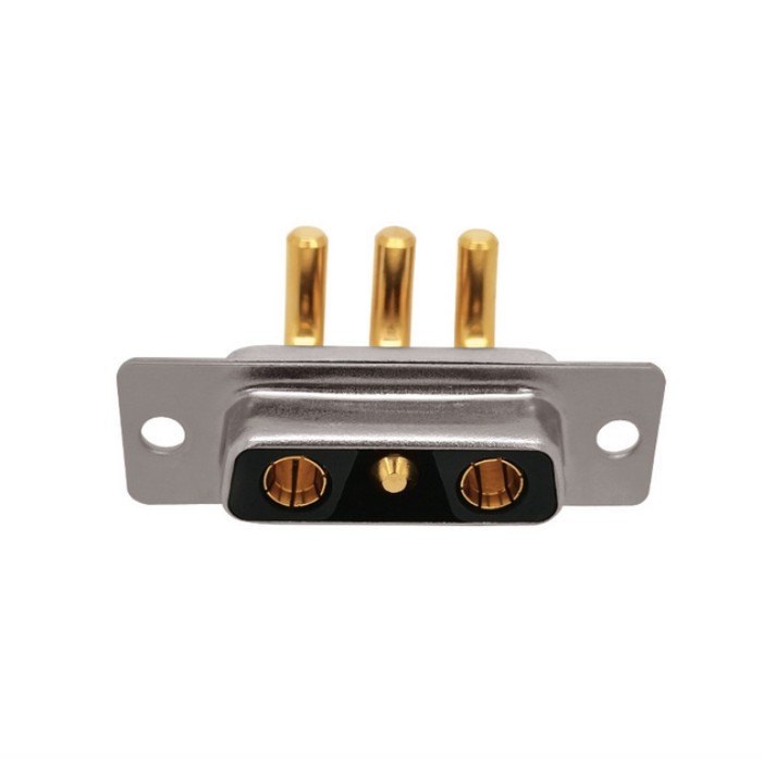 High Power 3V3 Female Right Angle Dip D Sub Connector For Medical Machine