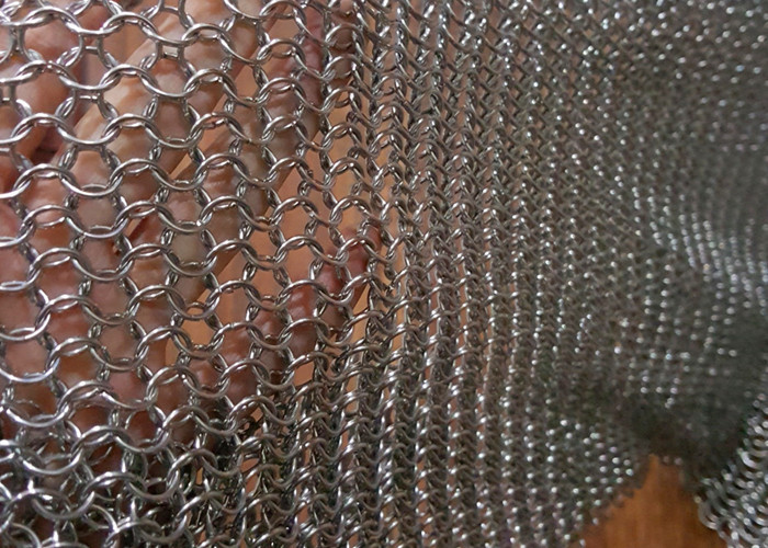 Weave Type Carton Steel Round Ring Mesh Chainmail Ring Belt For Decoration Ceiling Lights