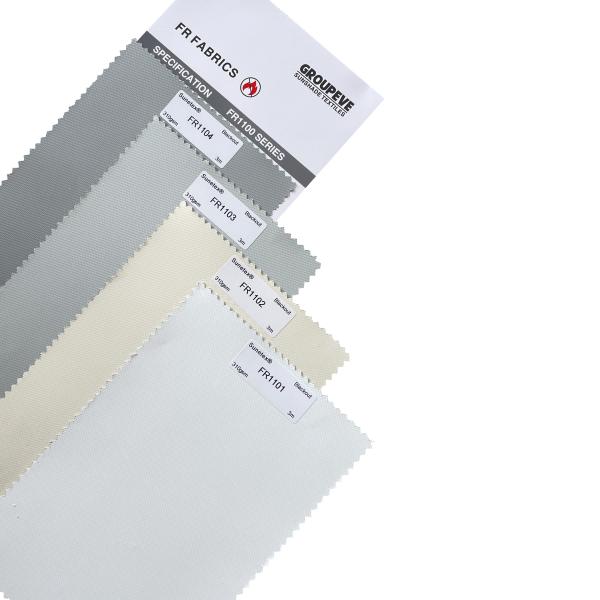 Fire Flame Retardant Roller Blinds Fabric Polyester Plain Blackout Roller Blind Fireproof Fabric For Office