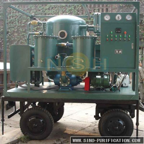 Buy Mobile Type Transformer Oil Purifier Machine , Electric Heater Custom Color Oil Treatment Machine at wholesale prices